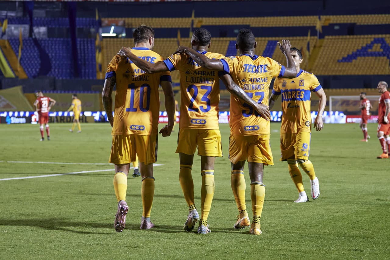 Con doblete de Andre Pierre Gignac, los Tigres sufren de más frente a los Diablos pero aseguran su lugar en la Liguilla del Guard1anes 2020.