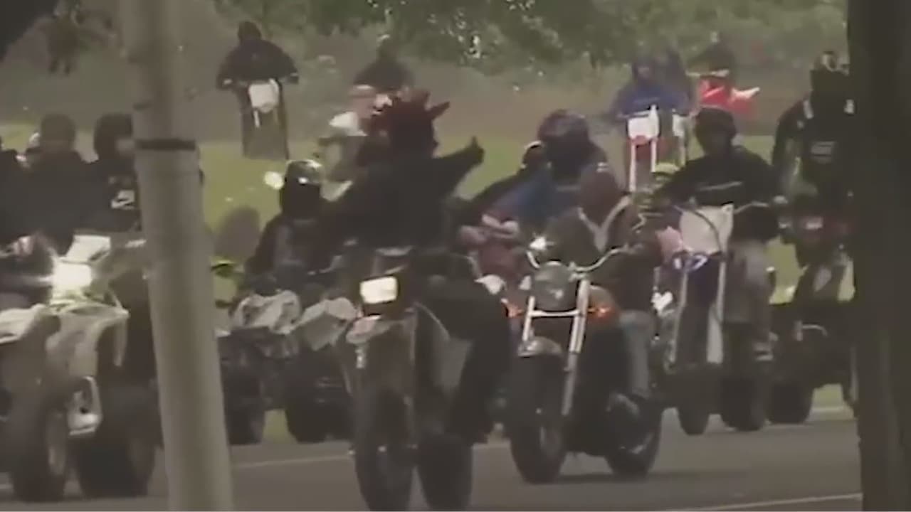 Cientos de motos y autos todoterreno abarrotaron las calles de Filadelfia hasta el condado Montgomery