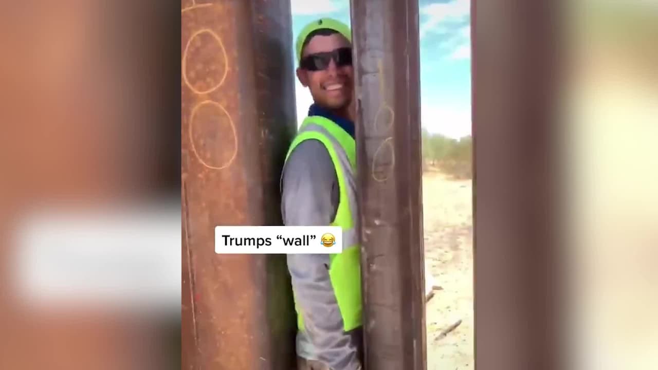 Hispanos en la frontera se burlan del muro fronterizo de Trump