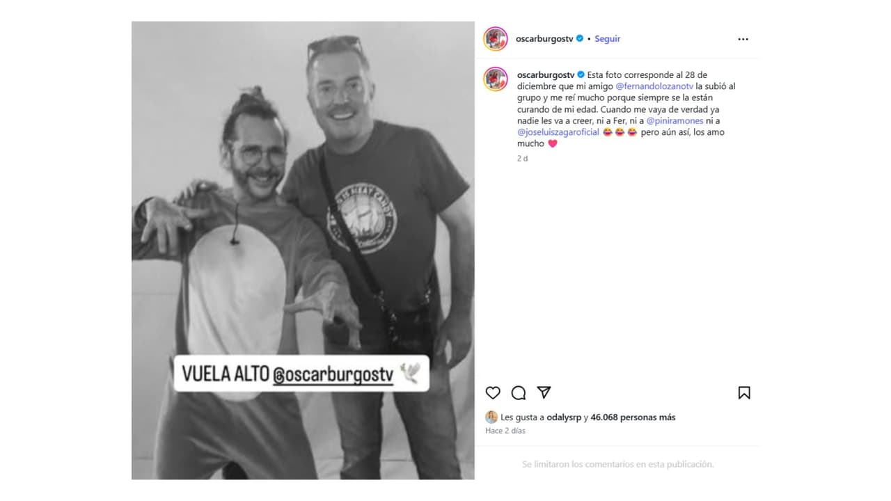 Óscar Burgos desmintió su falsa muerte.