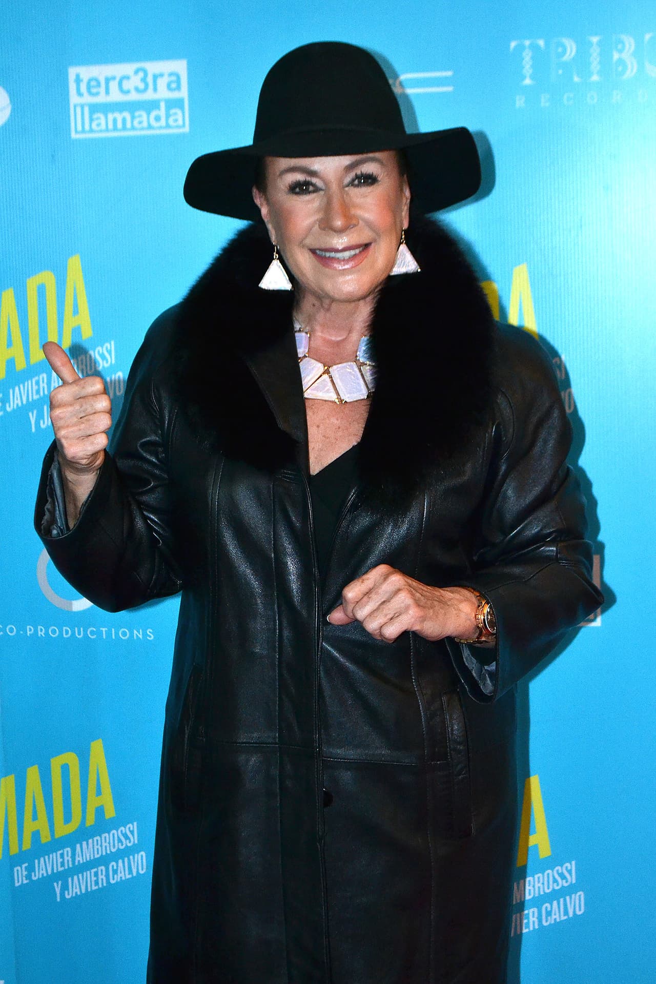 Laura Zapata acudió al estreno de la obra 'La llamada'