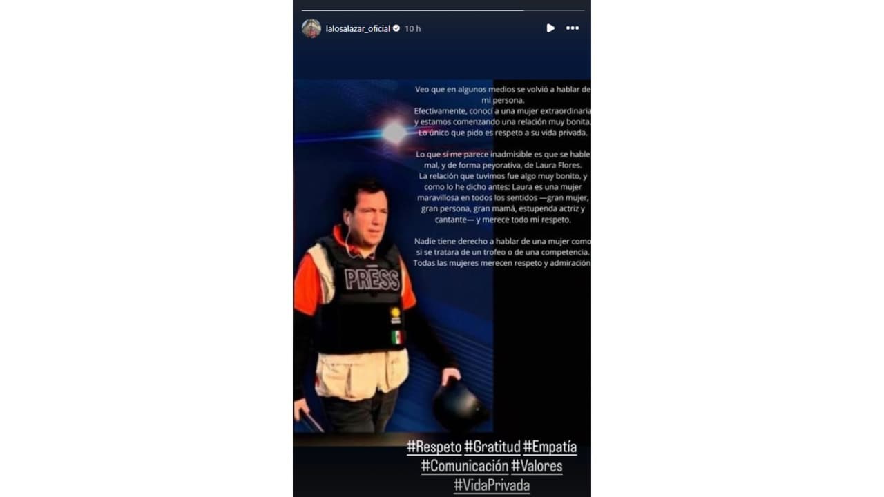 Así confirmó Lalo Salazar su nueva relación.