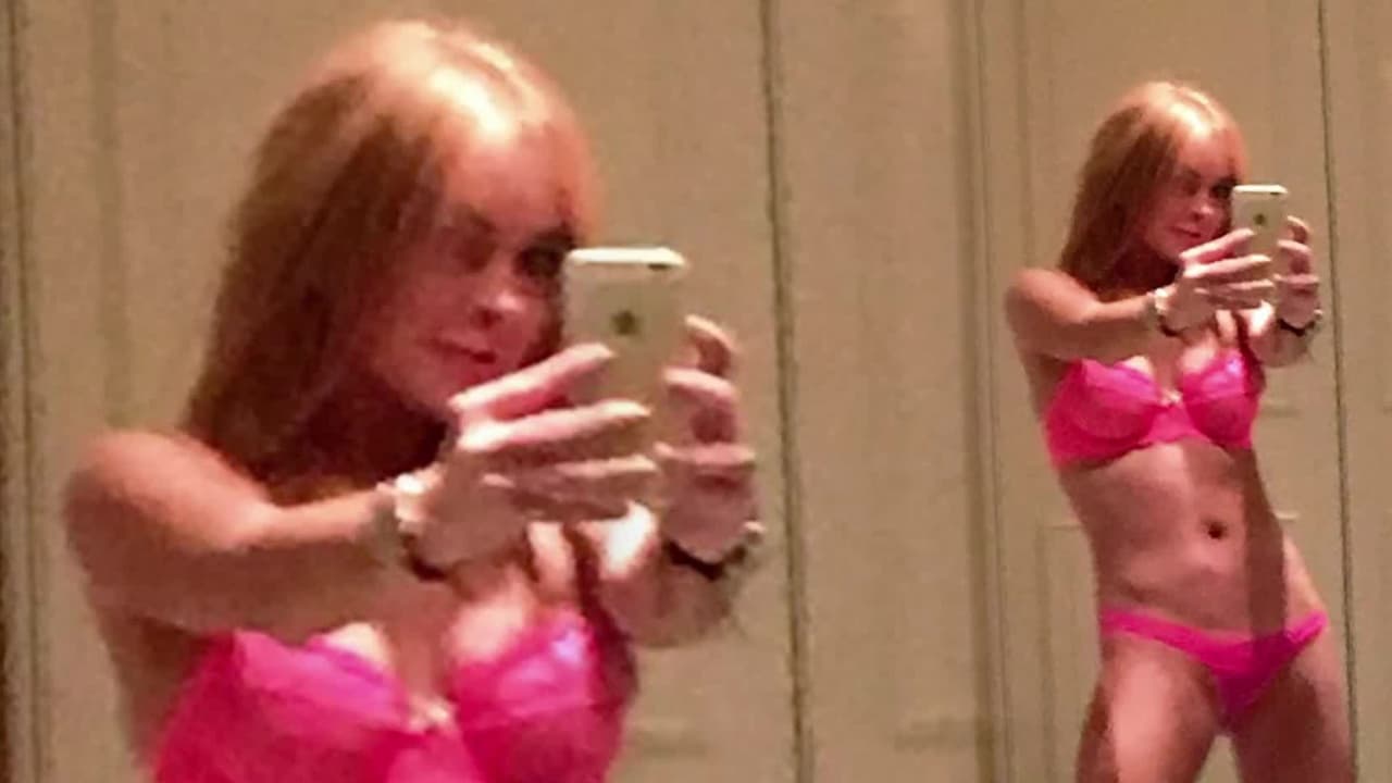 Lindsay Lohan usa sólo ropa interior para Halloween