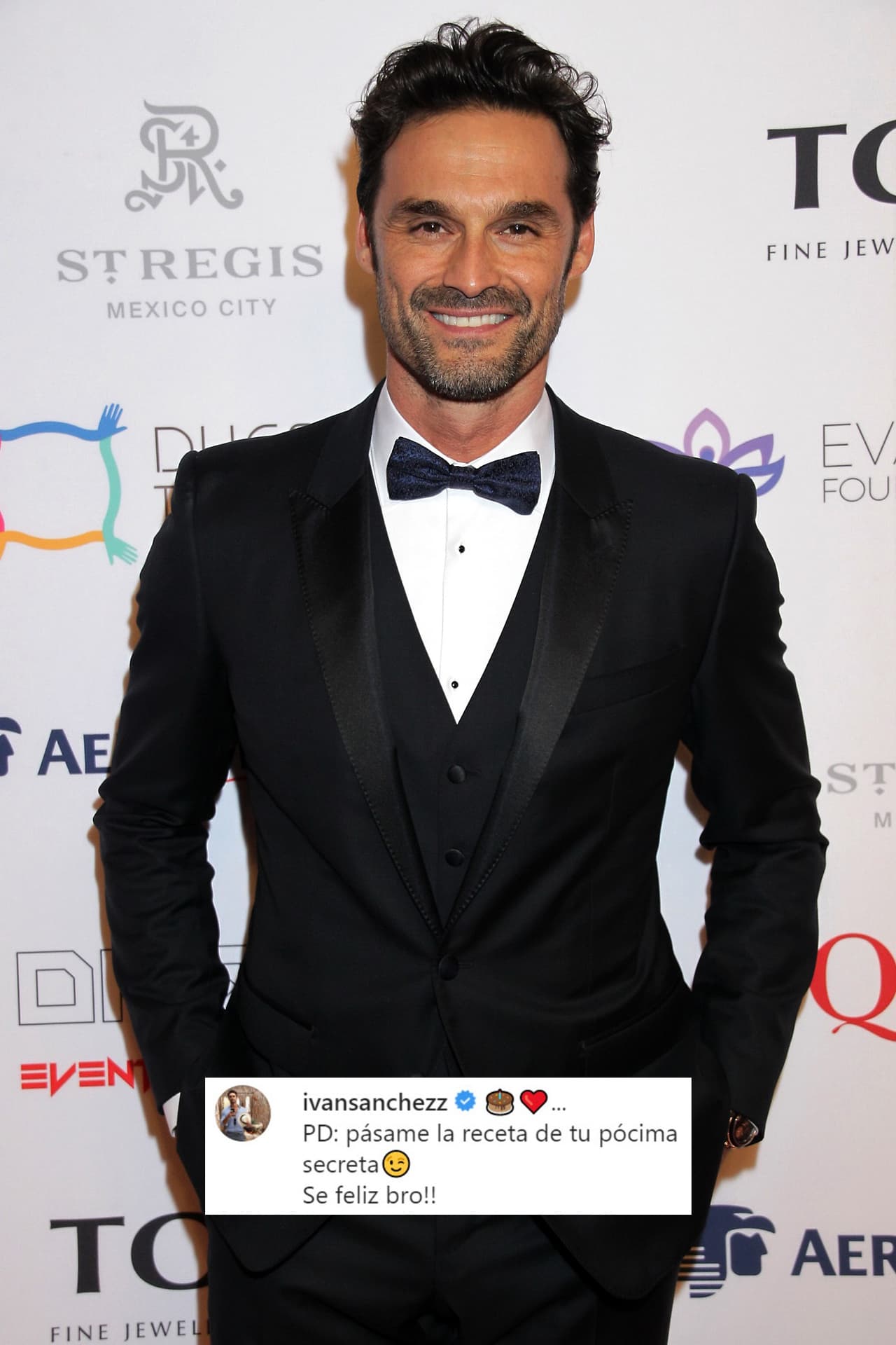 Otro galán de telenovelas se sumó a las felicitaciones, el español 
<b>Iván Sánchez</b>.