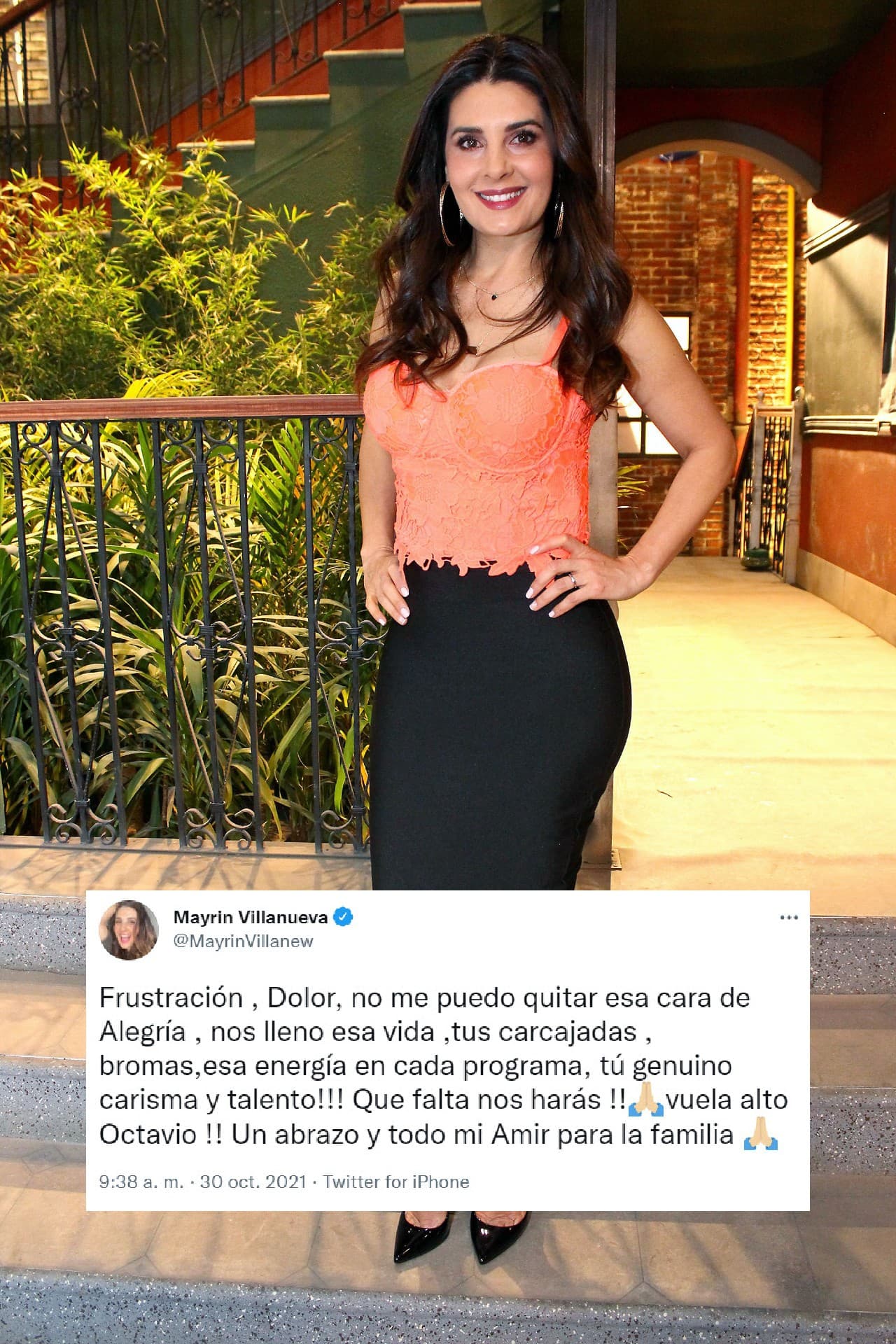 <b>Mayrín Villanueva</b>, la intérprete de Silvia, recordó su buen sentido del humor.