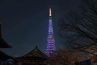 La Torre de Tokio, uno de los monumentos alrededor del mundo que se unió a la Hora del Planeta.