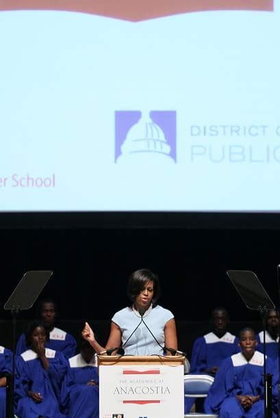 Dijo que no podría estar en el podio si sus padres no la hubieran impulsado a ella y a su hermano a soñar en grande.