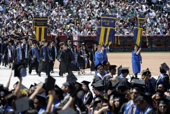 Había cientos de estudiantes.