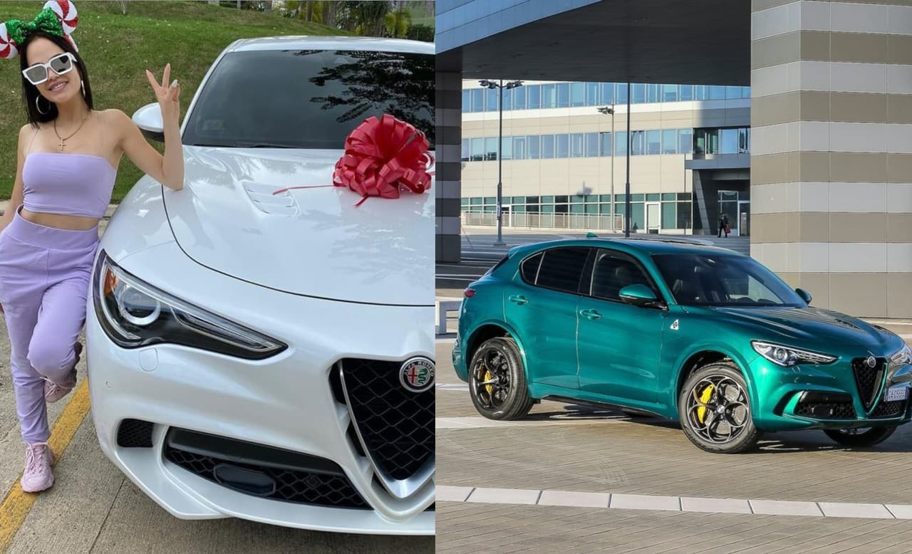 <h3 class="cms-H3-H3"><b>Natti Natasha</b></h3>
<br>
<br>La dominicana está nominada en siete categorías, incluyendo 'Artista Premio Lo Nuestro del Año'. Natti Natasha recibió este regalo para la Navidad 2019, un Alfa Romeo Stelvio Quadrifoglio.
<br>