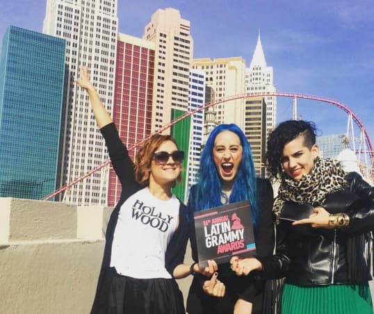 Kaay está súper feliz por sus nominaciones y por llegar a Las Vegas, donde la están pasando de maravilla.