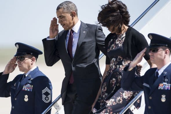 Los Obama de visita en Texas