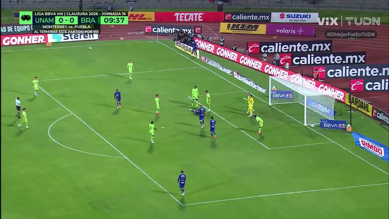 ¡Duarte avisa! Pumas tiene la primera de peligro y la defensa resiste