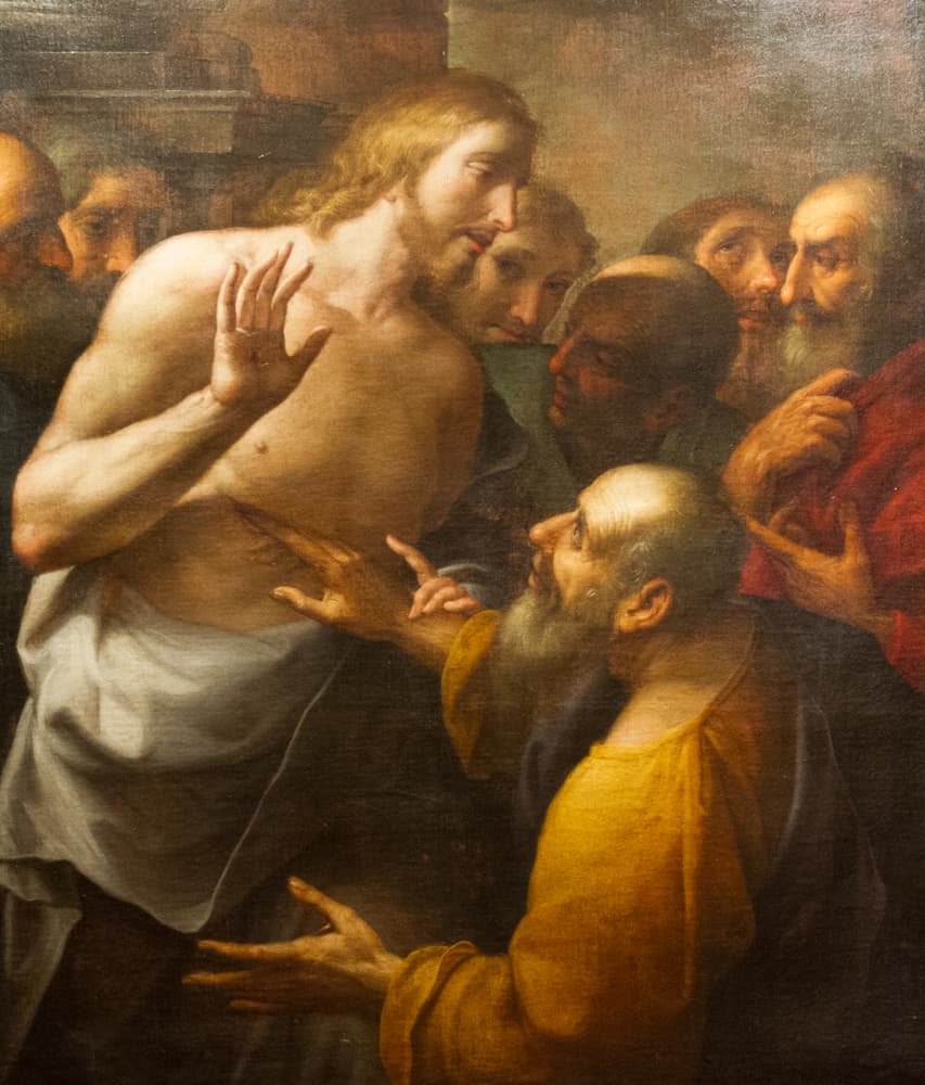 Tomás lo hizo y así comprobó la verdad, diciendo entonces una de las citas más importantes en nuestras misas, "Señor mío y Dios mío".