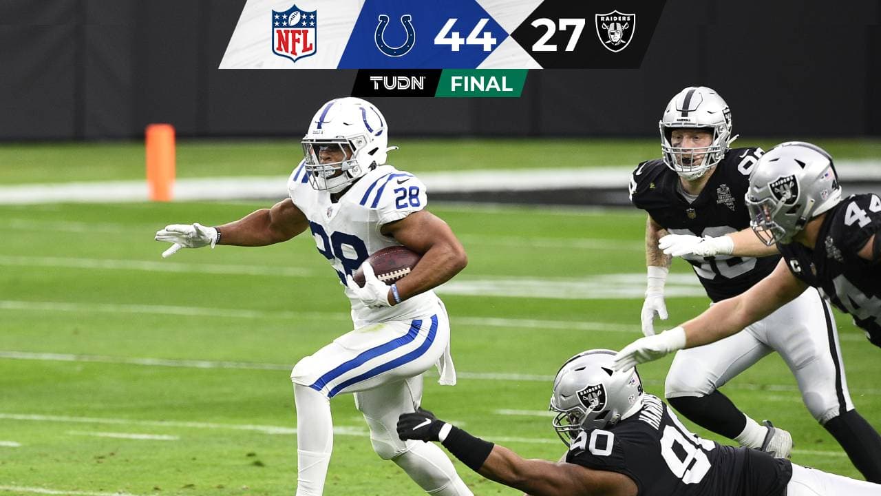 Colts impone su marca de puntos en 2020 de NFL ante Raiders