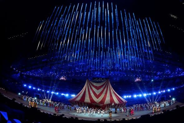 La carpa fue el marco de la explosión circense.