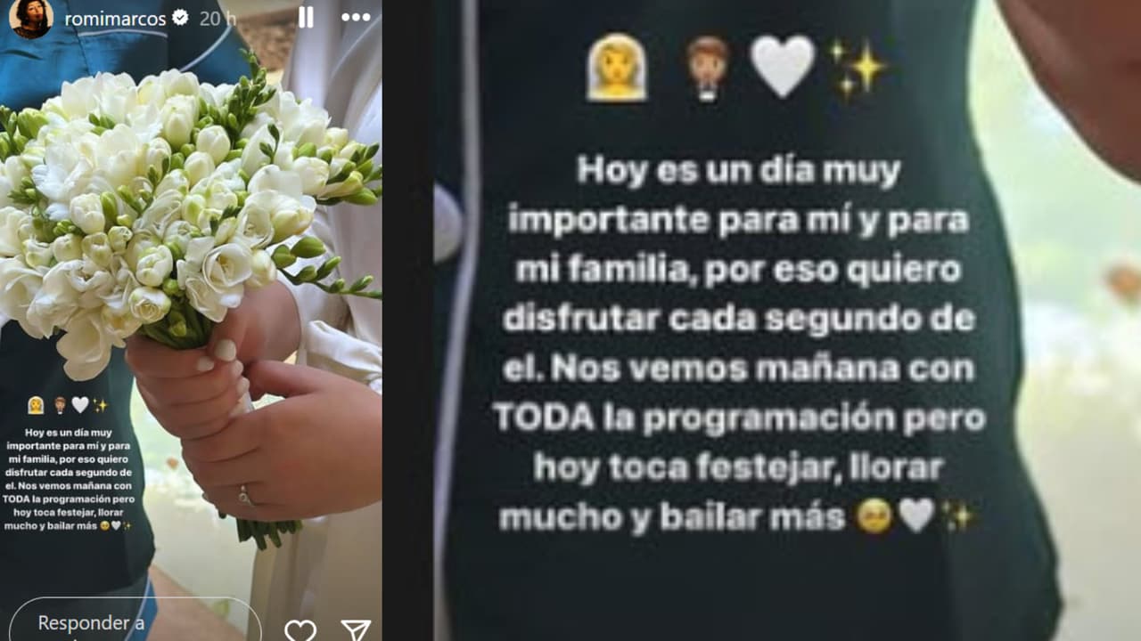 Romina Marcos también se hizo presente en la boda de Kiko Marcos.