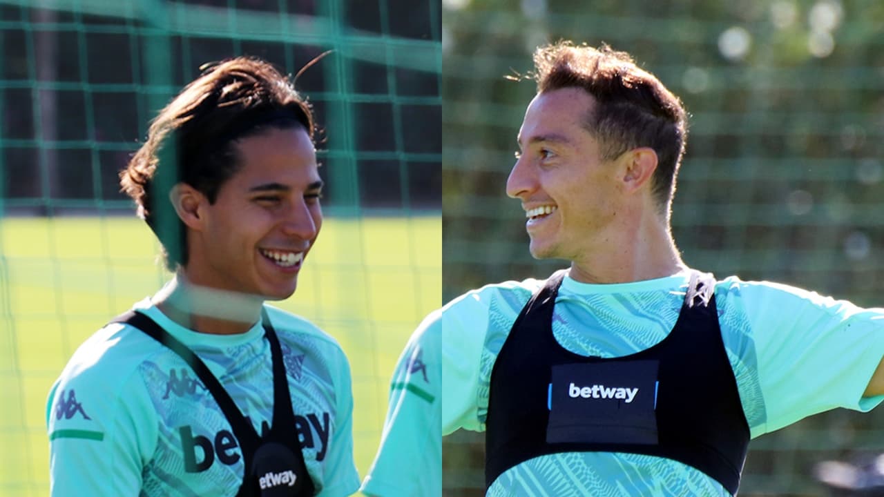 Guardado, Lainez y Guido regresaron y ya trabajan con el Betis