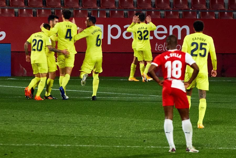 Villarreal le gana por la mínima al Girona 1-0 y califica a cuartos de final de la Copa del Rey. El gol de Jeremy Santos mete a los amarillos a la siguiente ronda.