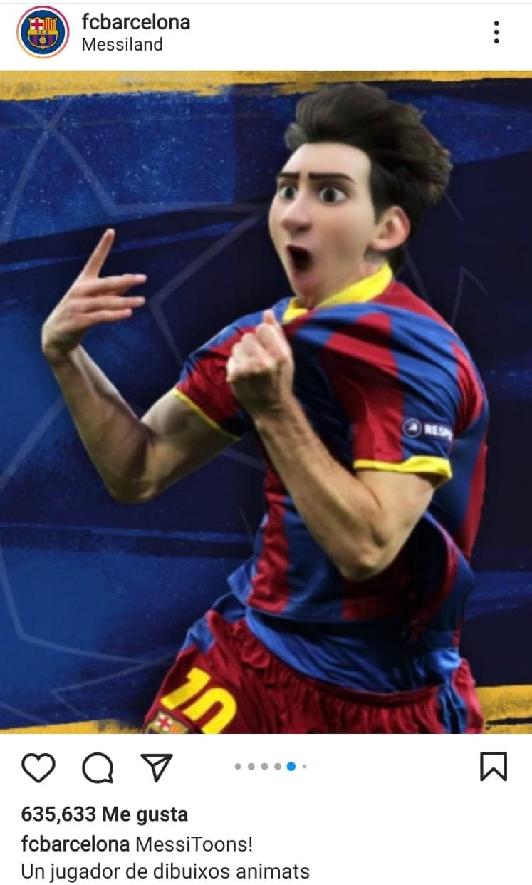 El FC Barcelona le rindió homenaje al número 10 con una serie de ilustraciones.