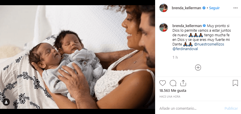 Asimismo, en Instagram compartió un mensaje de esperanza para que su bebé pronto esté nuevamente en casa: "Muy pronto si Dios lo permite vamos a estar juntos de nuevo. Tengo mucha fe en Dios y sé que eres muy fuerte mi Dante".