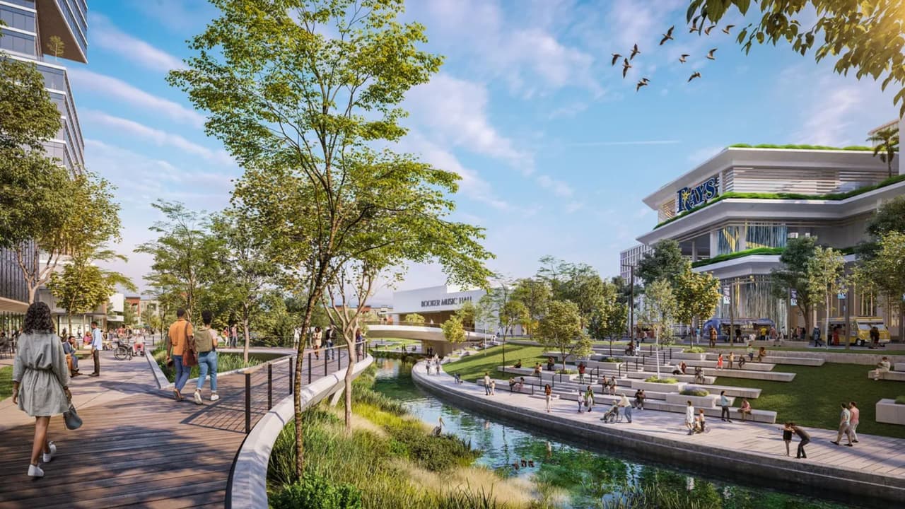 El nuevo estadio de los Tampa Bay Rays en St. Petersburg garantizará la permanencia del equipo por 30 años y revitalizará el Distrito Histórico de Gas Plant.