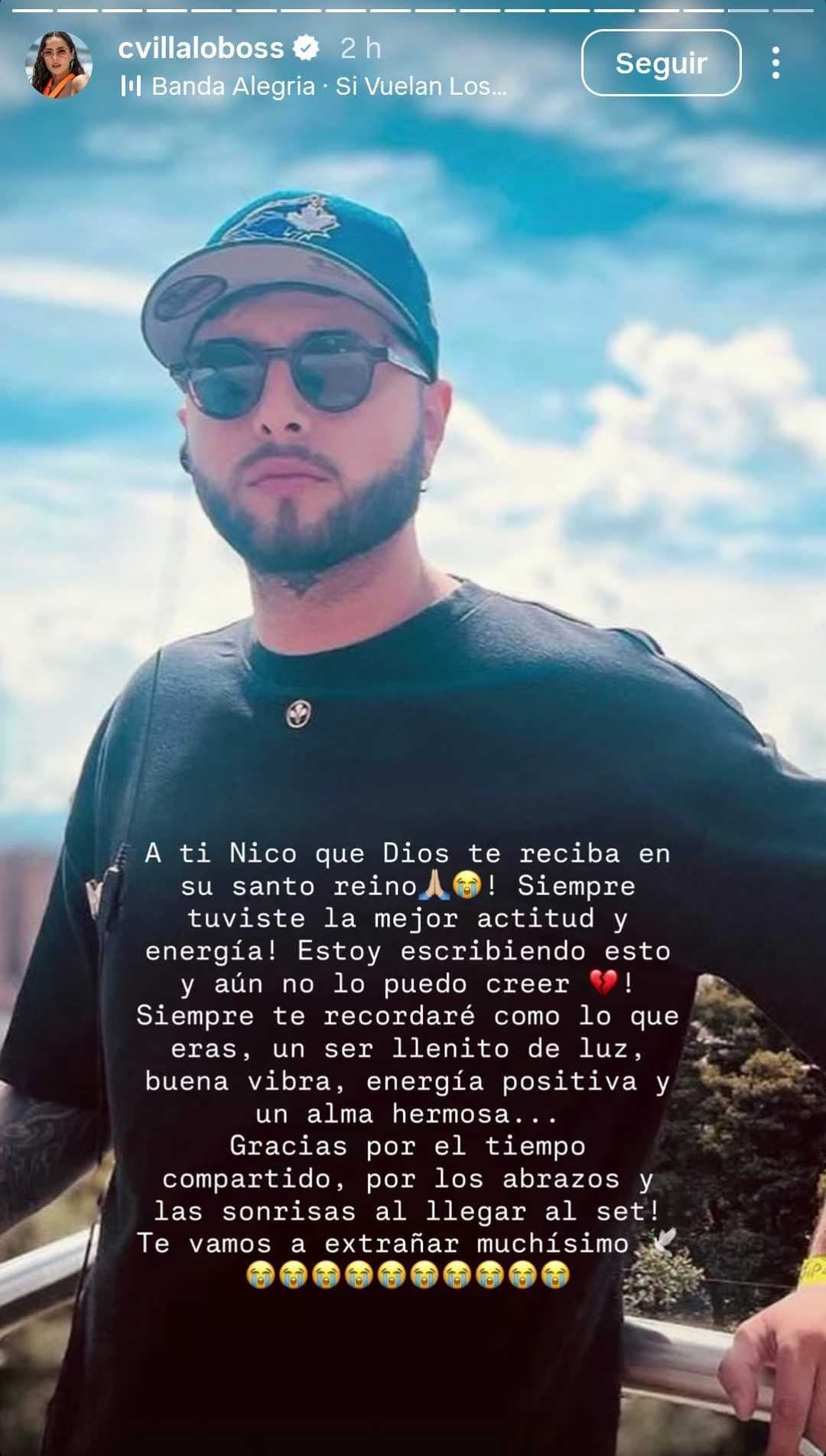 Carmen Villalobos dedicó emotivas palabras para Nico tras su muerte.