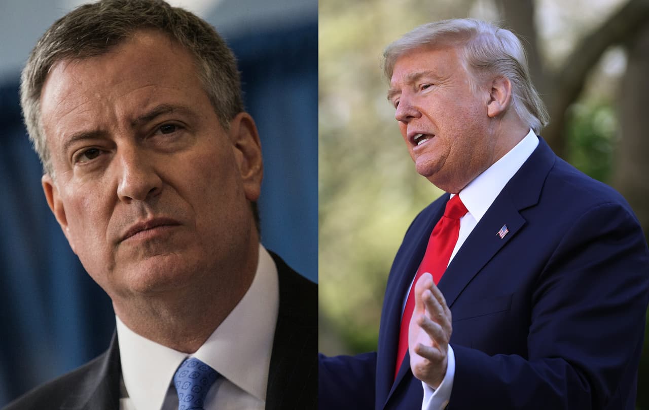 De Blasio: la sugerencia de Trump sobre el robo de máscaras faciales en Nueva York es “insultante e indignante"
