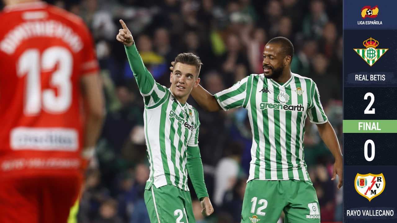 Betis no extraña a Guardado, vence al Rayo Vallecano y se acerca a puestos europeos