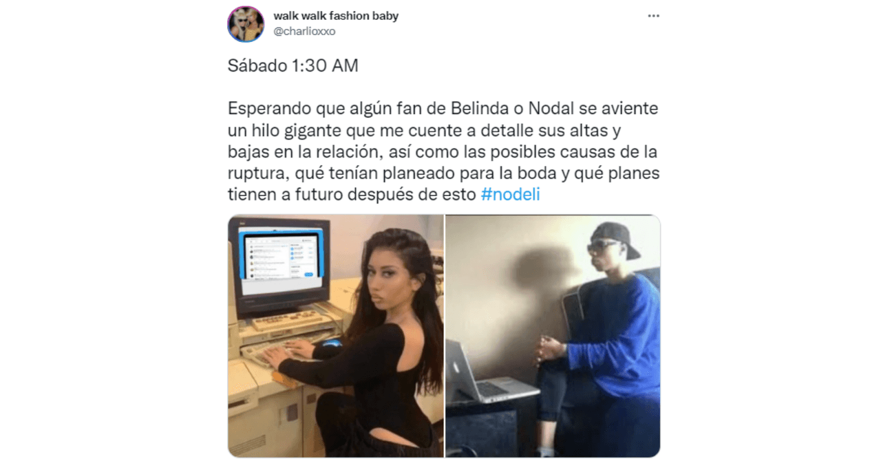 Memes de la ruptura de Nodal y Belinda