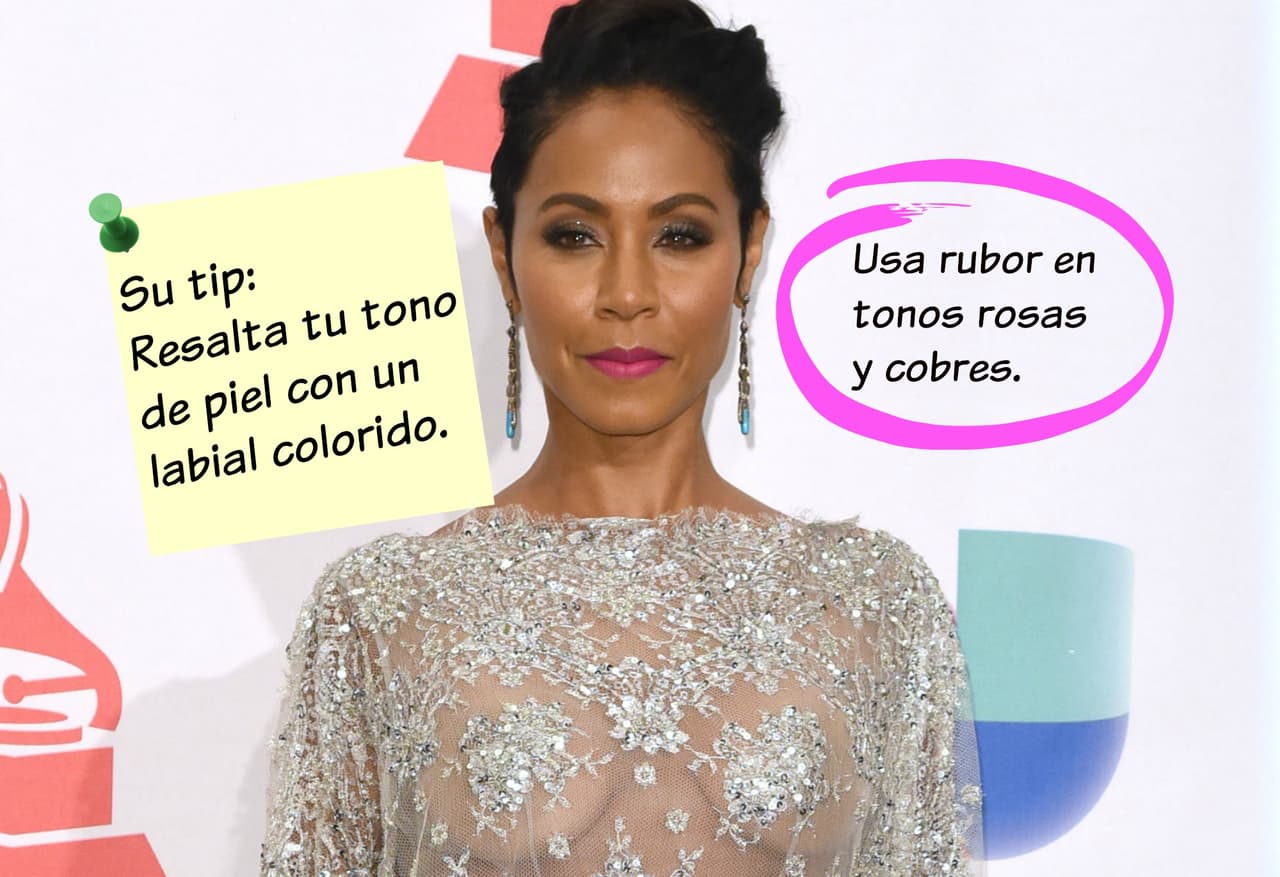 Jada, esposa de Will Smith, así se veía en la alfombra del 2015, con un look muy sencillo, dejando que lo más lucidor fueran sus labios.