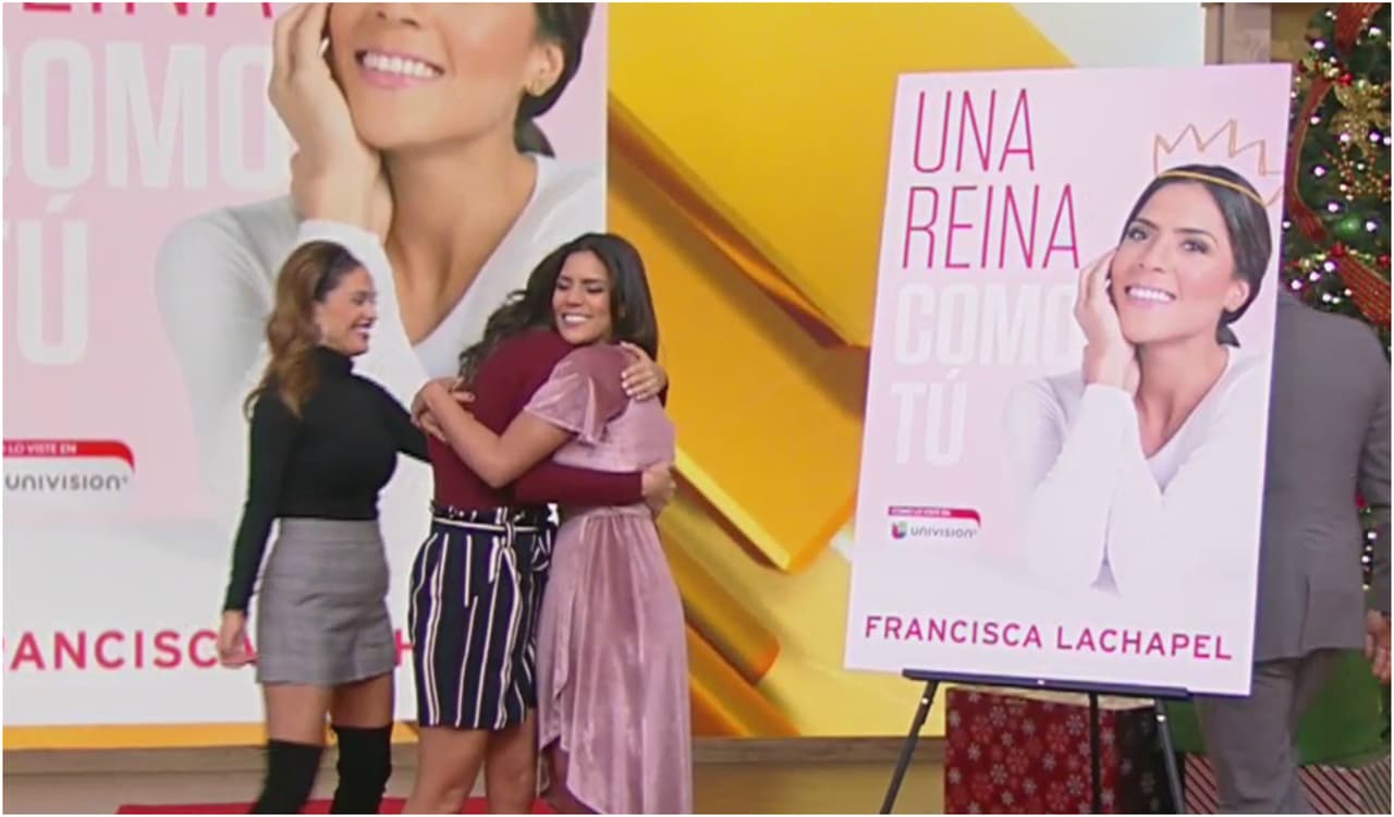 Feliz y más inspirada que nunca, Francisca Lachapel recibió el abrazo de sus compañeros.