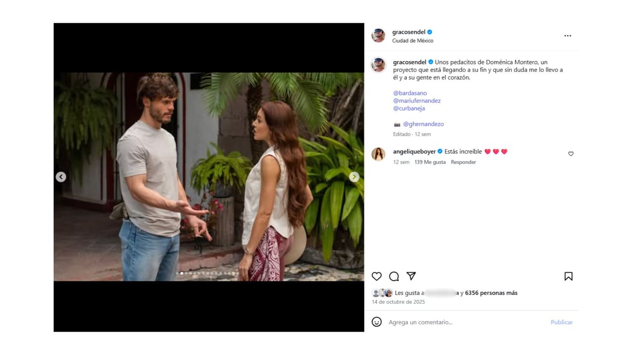 Graco y Angelique Boyer en Doménica Montero.