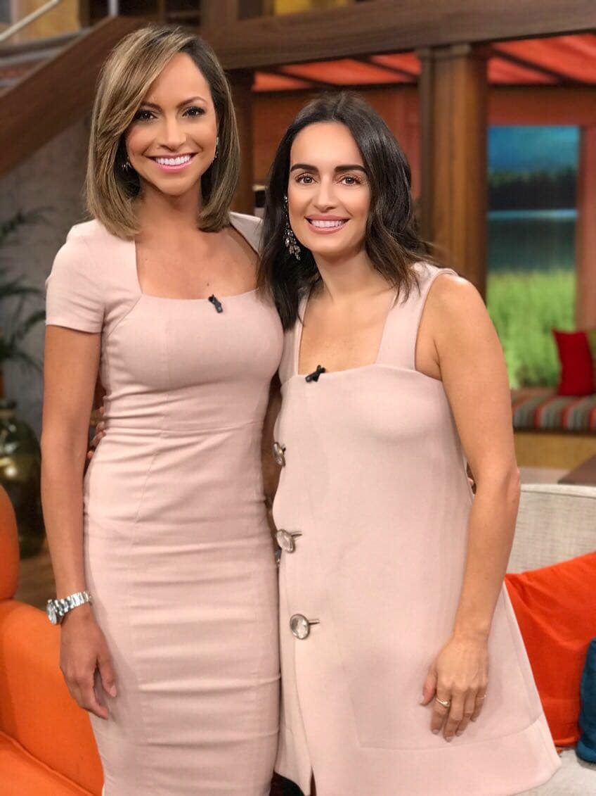 Y Satcha Pretto pasó a saludarla y pedirle que vuelva pronto a Despierta América.