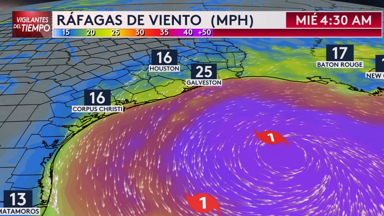 Lejos de Houston y con mayor velocidad: Así avanza la tormenta tropical Francine por el golfo de México 