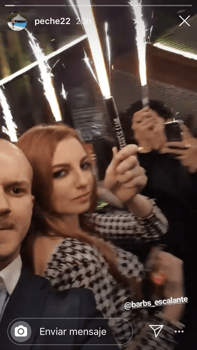 Él también compartió imágenes de la celebración.