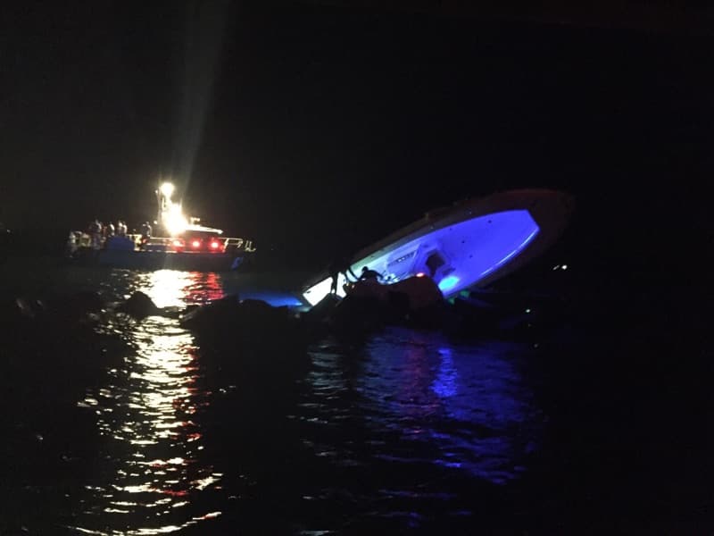 The accident occured at 3:02 a.m. in calm, two-foot seas, after Fernández had been drinking at a bar with friends. Emilio Macias, 27, and Eduardo Rivero, 25.