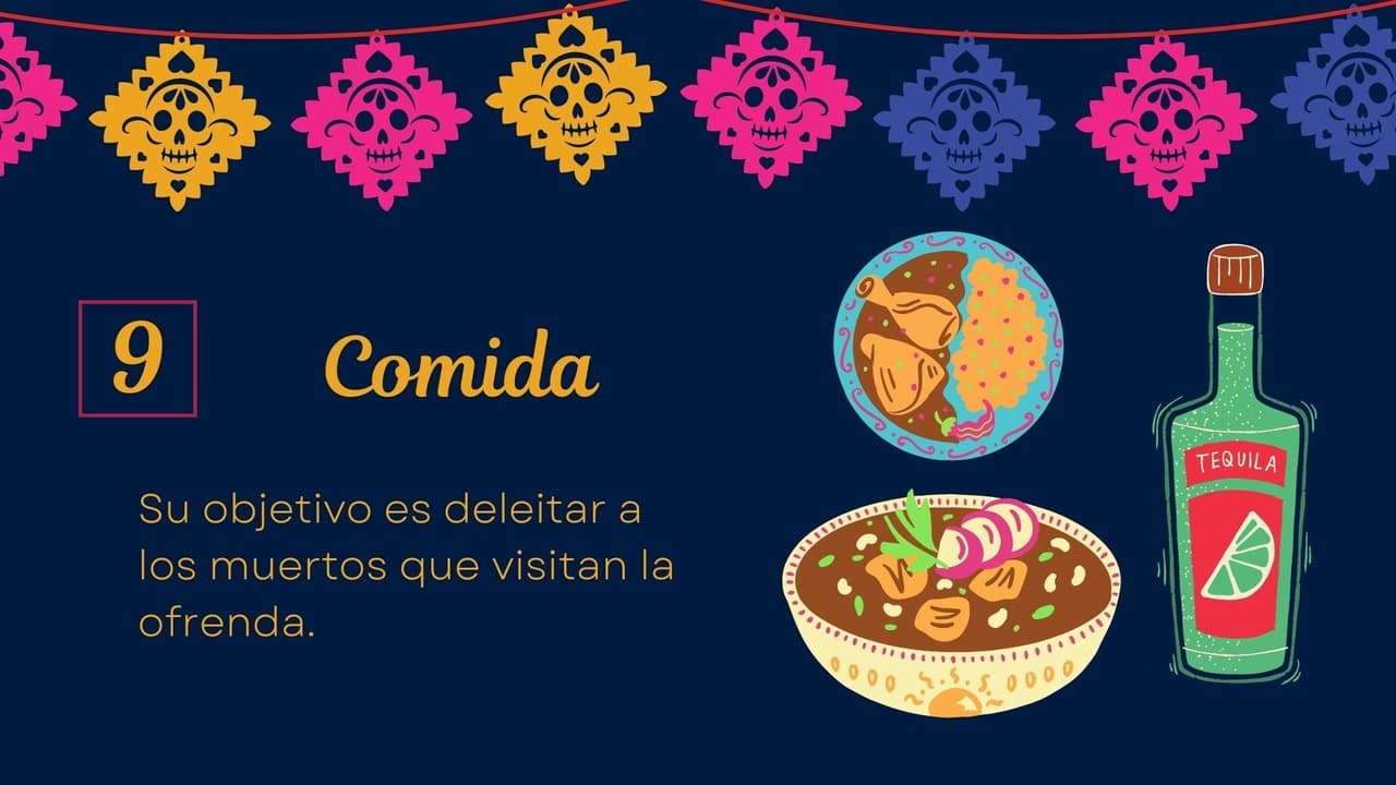 Para los adultos se ponen bebidas alcohólicas y cigarros, mientras que para los niños se ofrendan dulces típicos de azúcar, amaranto o calabaza.