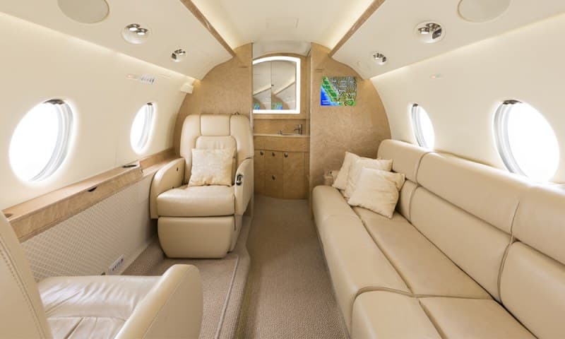 El jet de Cristiano Ronaldo es un G200 y cuenta con todos los lujos y comodidades que el portugués requiere.