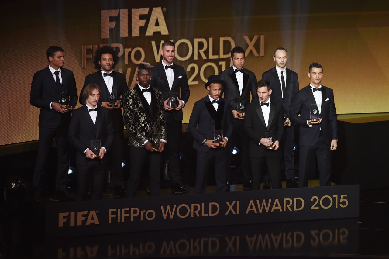 Cuatro barcelonistas y cuatro madridistas, en el 11 ideal del 2015 para FIFPro