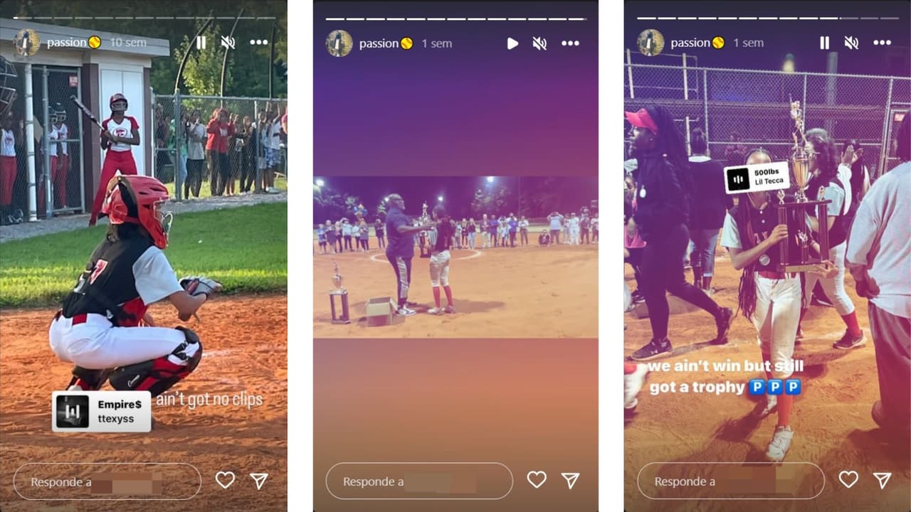 SunDari, hija de Taraja Ramsess, actor de Marvel, mostraba su pasión por el béisbol en Instagram.