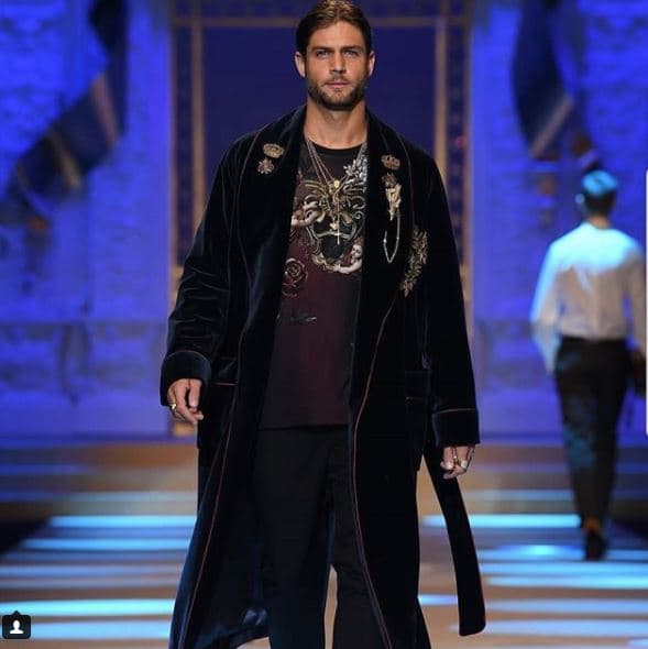 El también novio de la mexicana Paulina Goto fue coronado como uno de los ángeles de la marca.