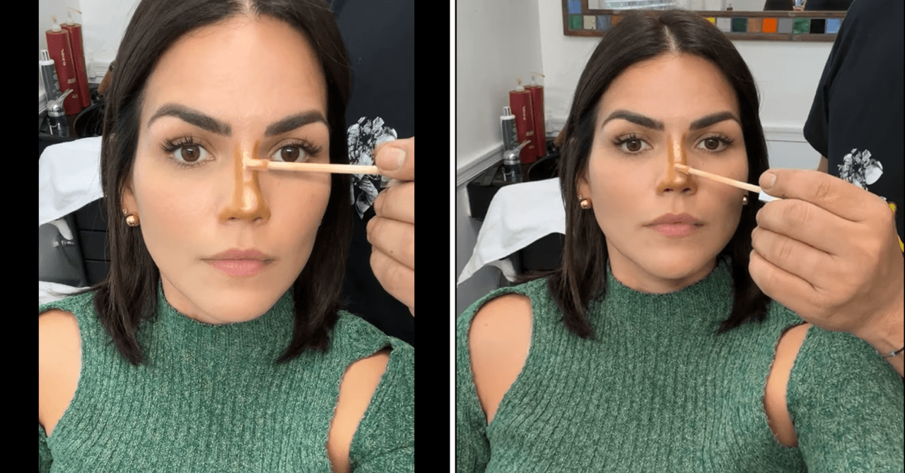 Karina Banda enseñó el maquillaje con el que afina su nariz