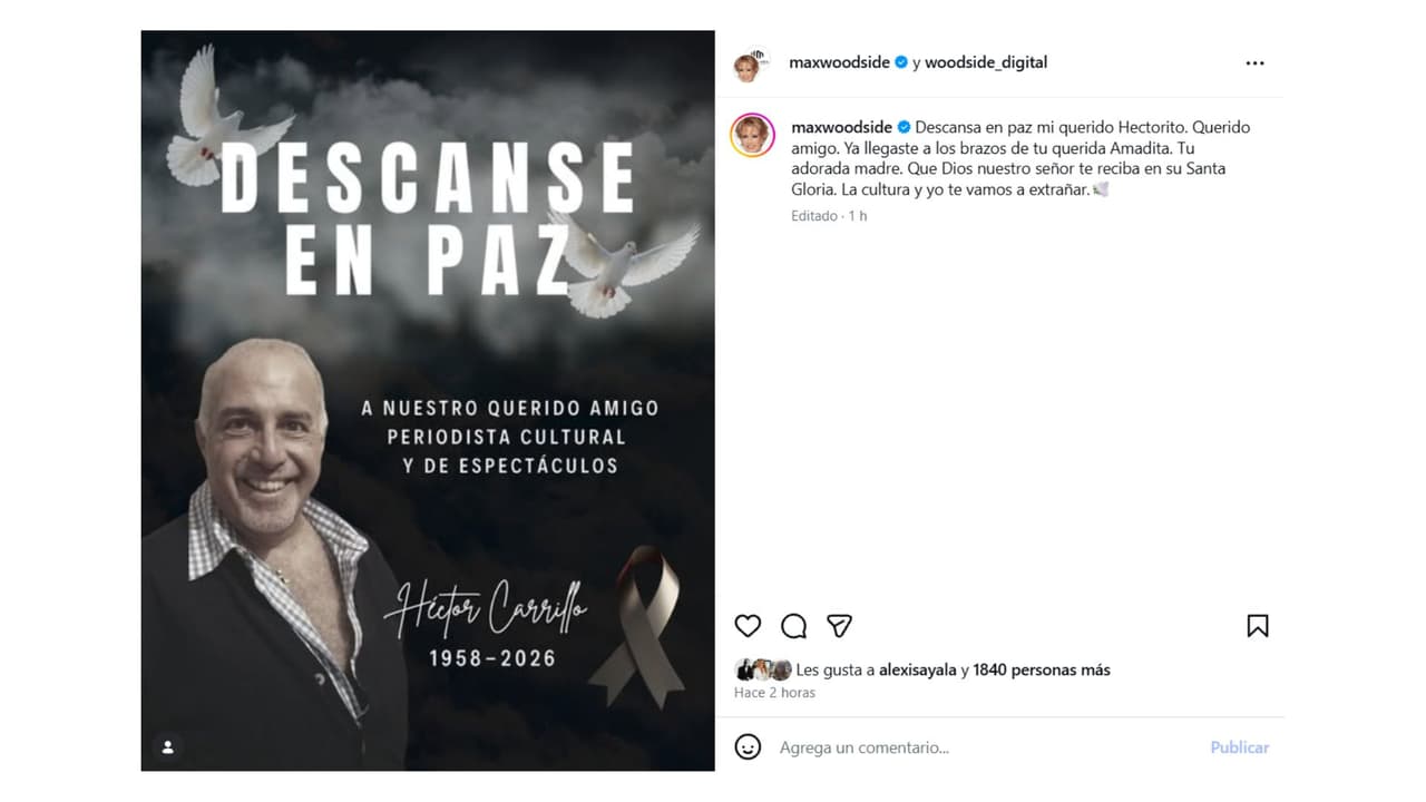 La periodista Maxine Woodside lamentó la muerte de su colaborador.