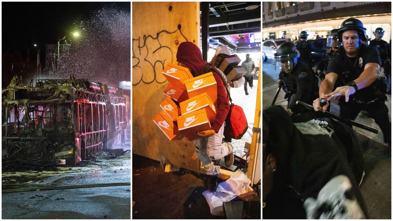 Vandalismo y saqueos empañan festejos por triunfo de los Dodgers en la Serie Mundial