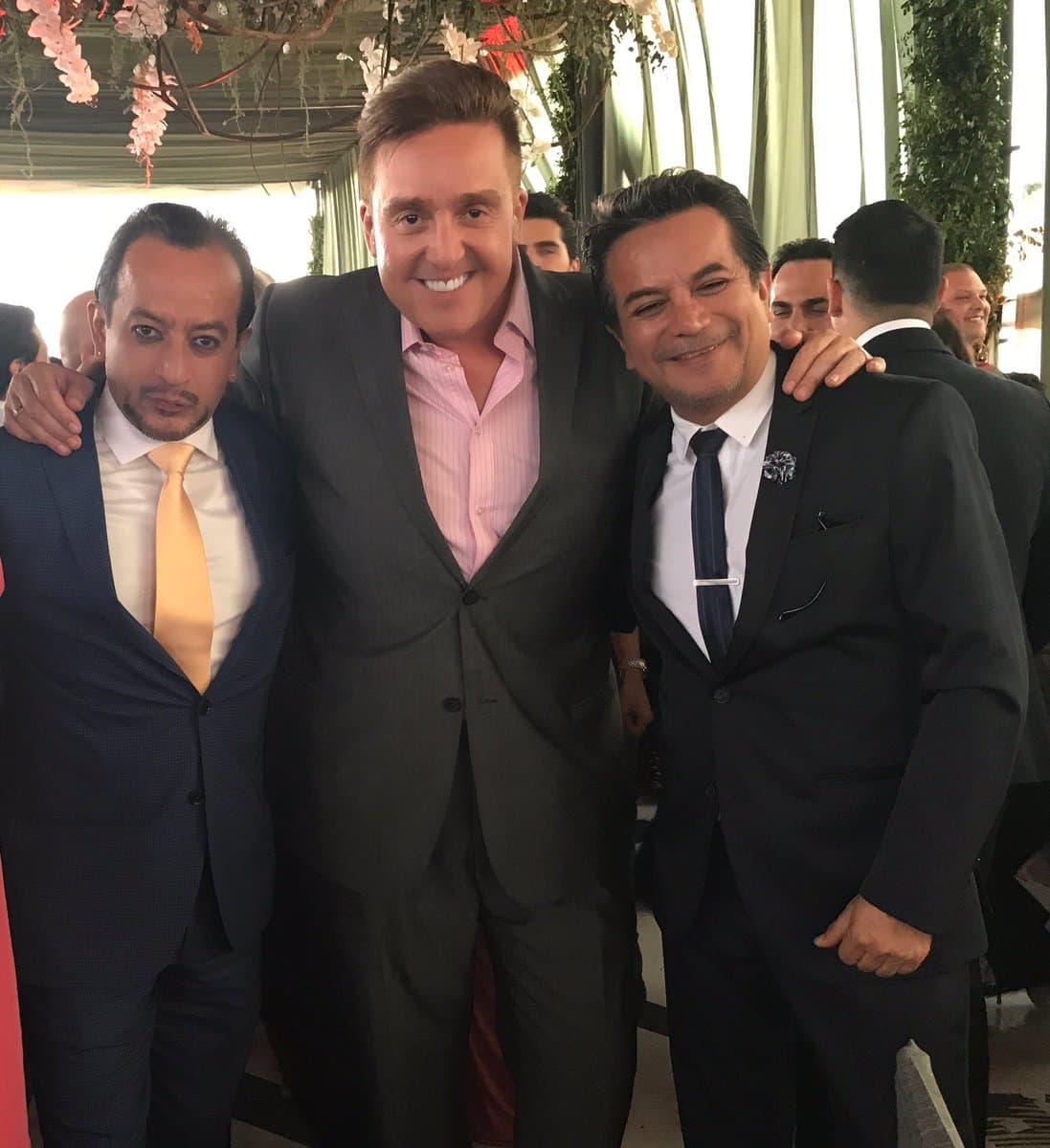 Los hermanos Germán y Freddy Ortega junto a Daniel Bisogno fueron los más bromistas.