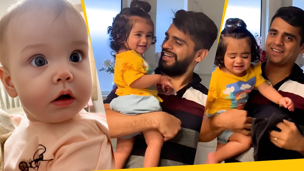 Estos bebés no reconocieron a sus papás sin barba: sus caritas de confusión causaron risas