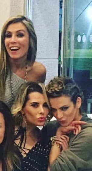 Silvia invitó a grandes amigas, con quienes compartió este momento tan especial.