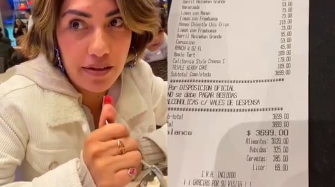 Mujer lleva a toda la familia a su cita y pide que su pareja pague todo.