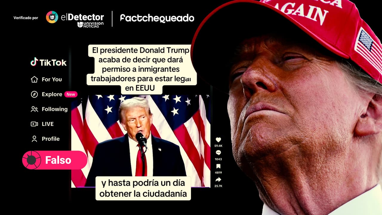 Trump NO dijo que dará permisos de trabajo en 2025 a “inmigrantes trabajadores”