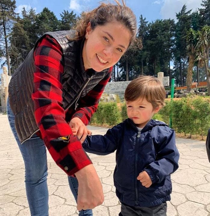 Thelma Madrigal se convirtió en mamá por primera vez en septiembre de 2017, con el nacimiento de su hijo Bernardo.